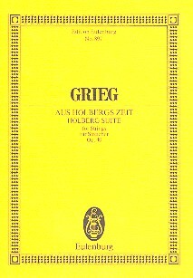 Cover: 9790200207651 | Holberg Suite Op.40 | Suite. op. 40. Streicher. Studienpartitur | 1979