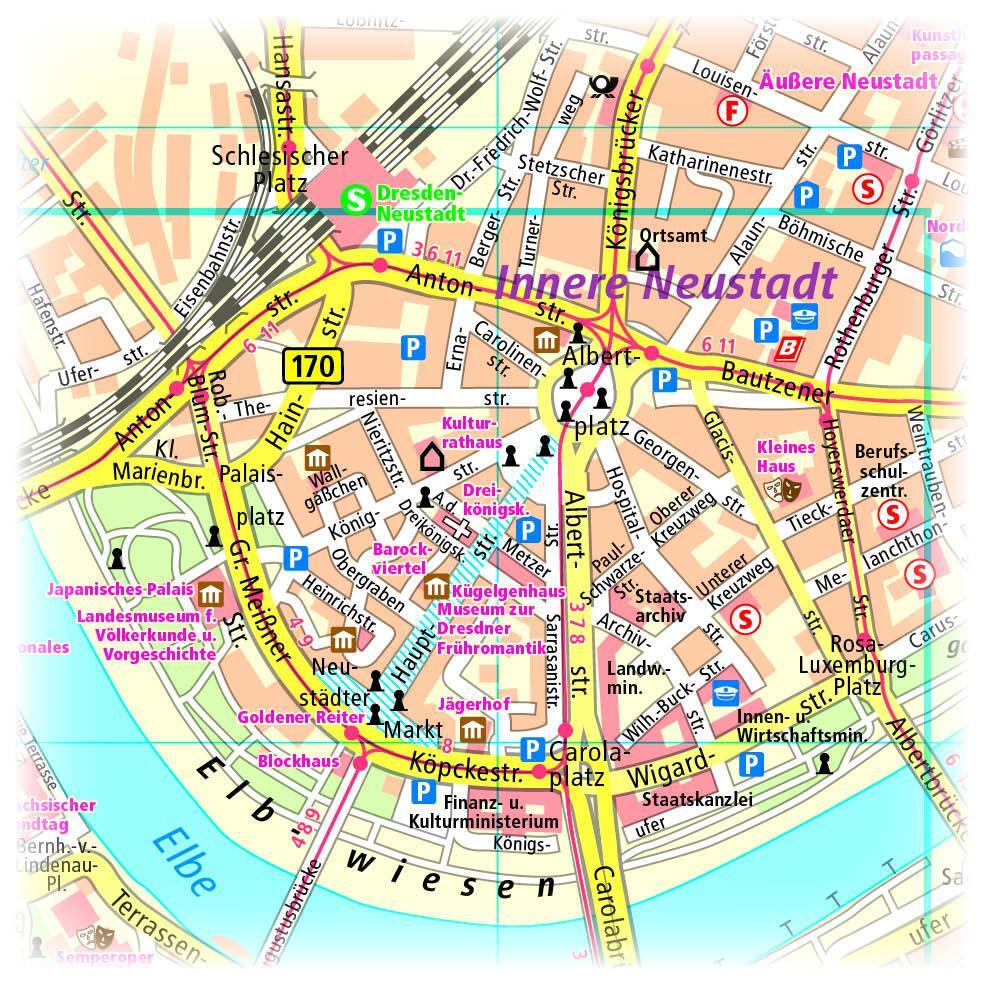 Bild: 9783961322114 | Dresden Stadtplan 1:16 000 | (Land-)Karte | Stadtplan (PUBLICPRESS)