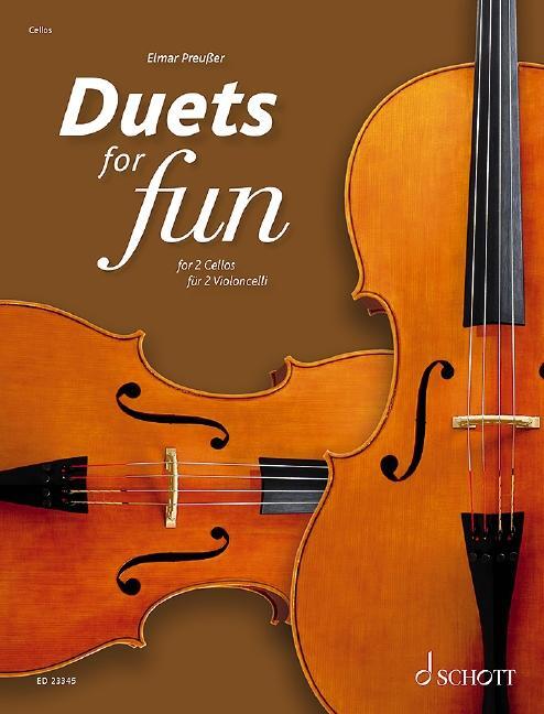 Cover: 9790001212878 | Duets for fun: Cellos | Elmar Preußer | Broschüre | Duets for Fun