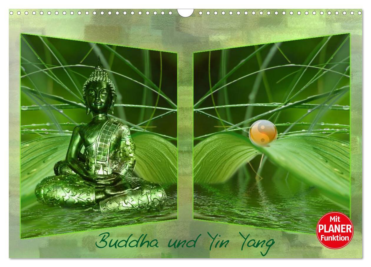 Cover: 9783435553952 | Buddha und Yin Yang (Wandkalender 2025 DIN A3 quer), CALVENDO...