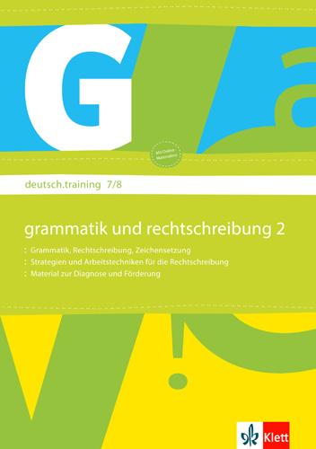 Cover: 9783129272039 | deutsch.training. Arbeitsheft Grammatik und Rechtschreibung 7./8....