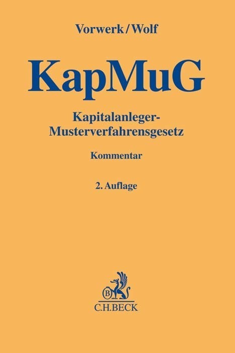 Cover: 9783406679957 | KapMuG - Kapitalanleger-Musterverfahrensgesetz, Kommentar | Buch