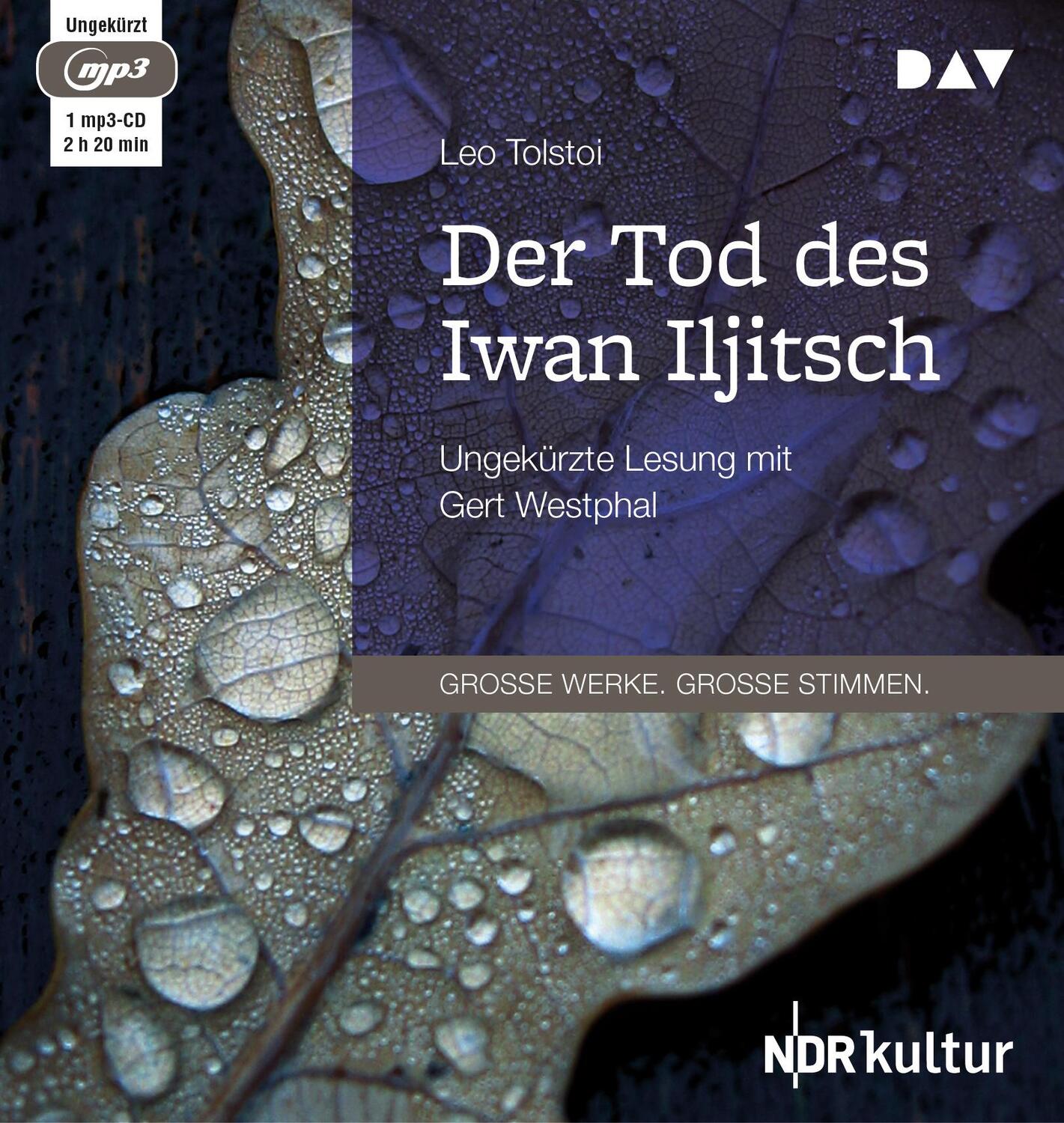 Cover: 9783742400406 | Der Tod des Iwan Iljitsch | Ungekürzte Lesung mit Gert Westphal | MP3