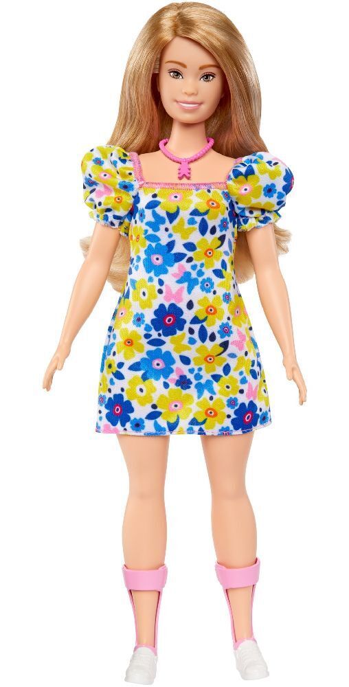 Bild: 194735093854 | Barbie Fashionistas Puppe mit Down-Syndrom im Blümchenkleid | Stück
