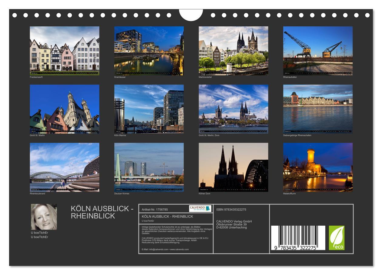 Bild: 9783435322275 | KÖLN AUSBLICK - RHEINBLICK (Wandkalender 2025 DIN A4 quer),...