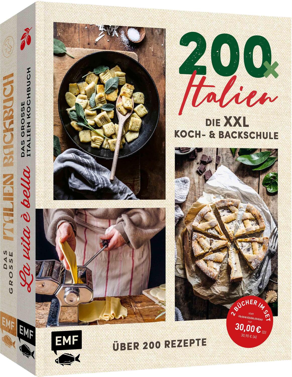 Cover: 9783745922882 | 200 x Italien - Die XXL Koch- und Backschule | Mattner-Shahi (u. a.)