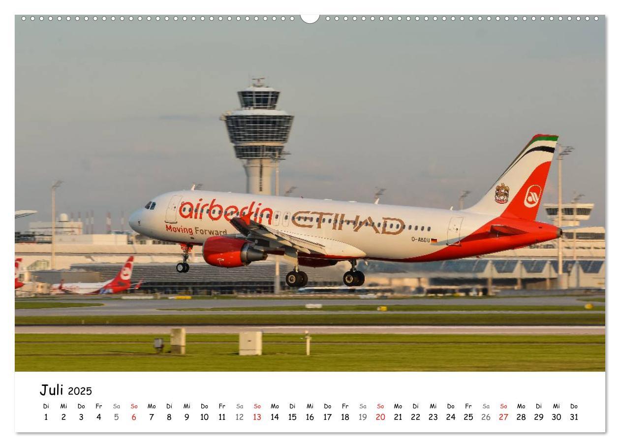 Bild: 9783435686803 | Airliner in München / 2025 (Wandkalender 2025 DIN A2 quer),...