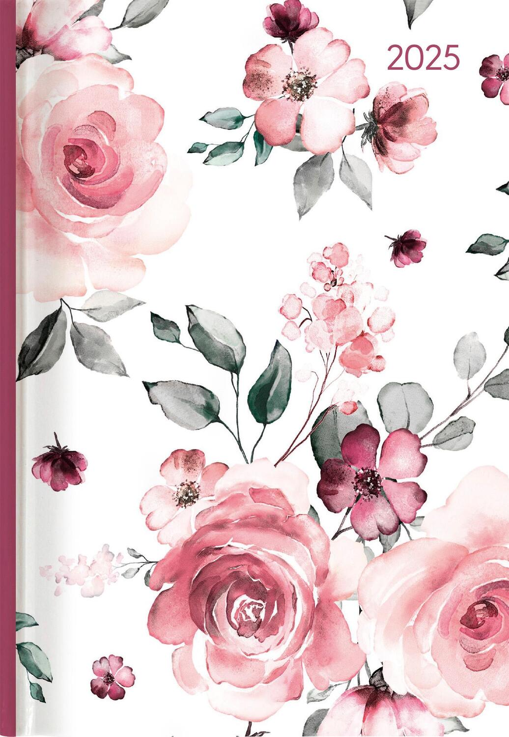 Cover: 4251732343569 | Buchkalender Style Roses 2025 - Büro-Kalender A5 - Cheftimer - 1...