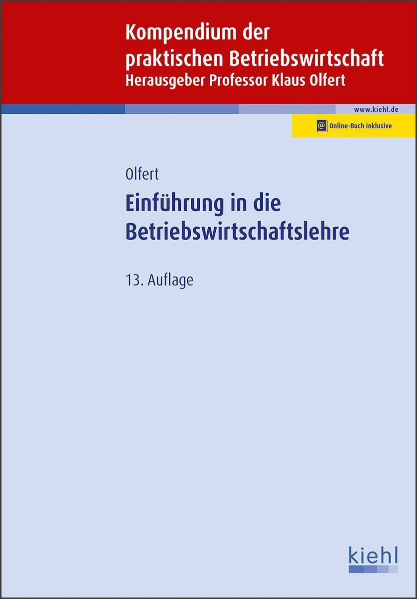 Cover: 9783470649436 | Einführung in die Betriebswirtschaftslehre | Klaus Olfert (u. a.)