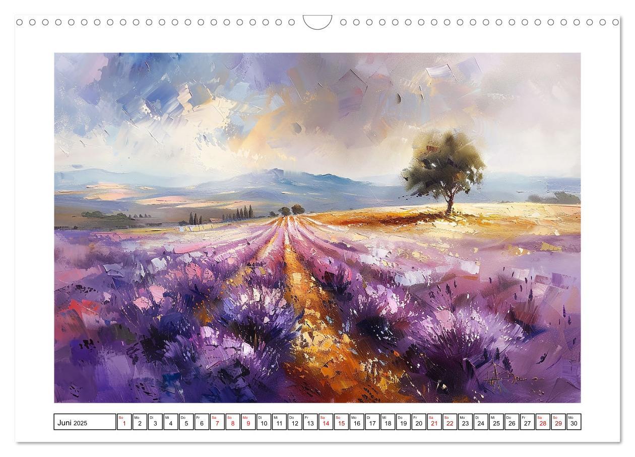 Bild: 9783457139493 | Toskana bis Provence (Wandkalender 2025 DIN A3 quer), CALVENDO...