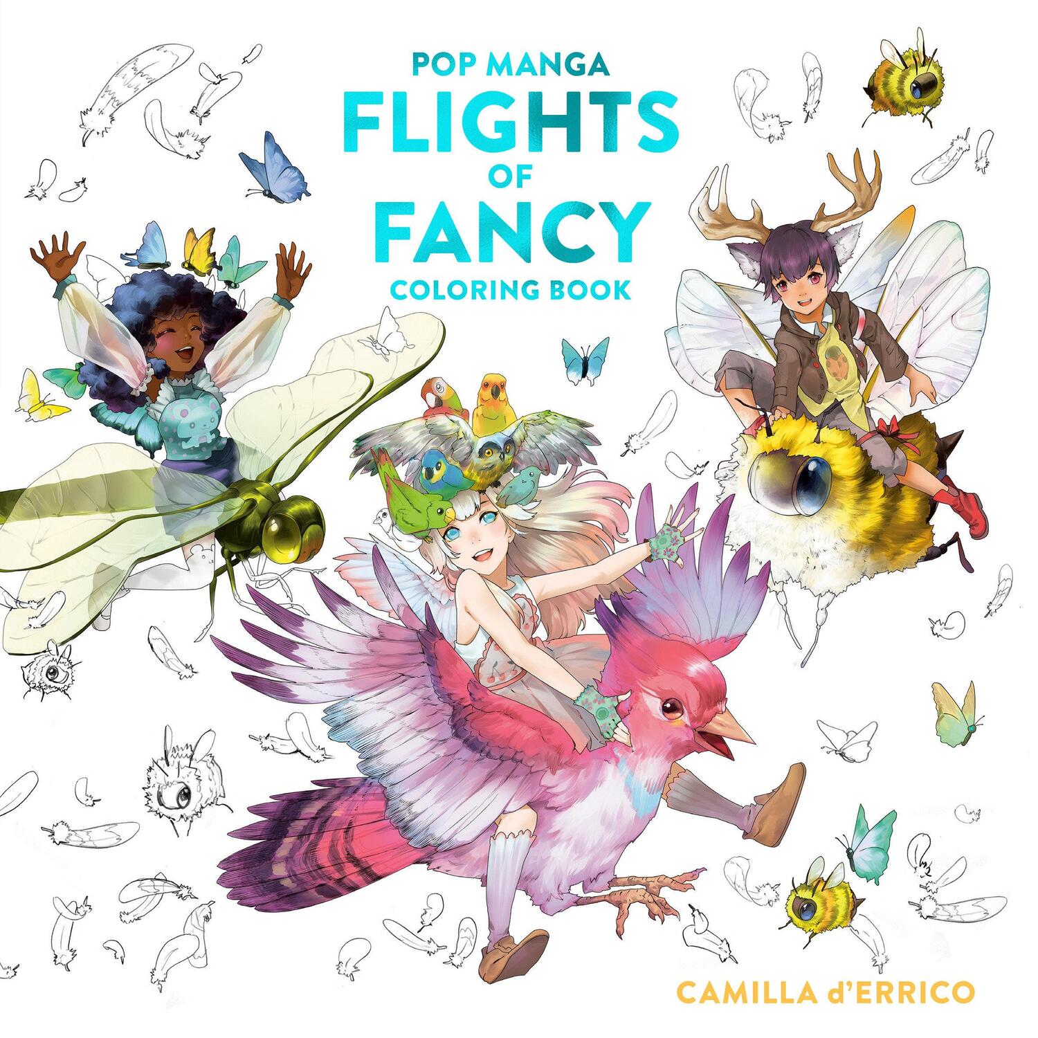 Cover: 9781984862280 | Pop Manga Flights of Fancy Coloring Book | Camilla D'Errico | Buch