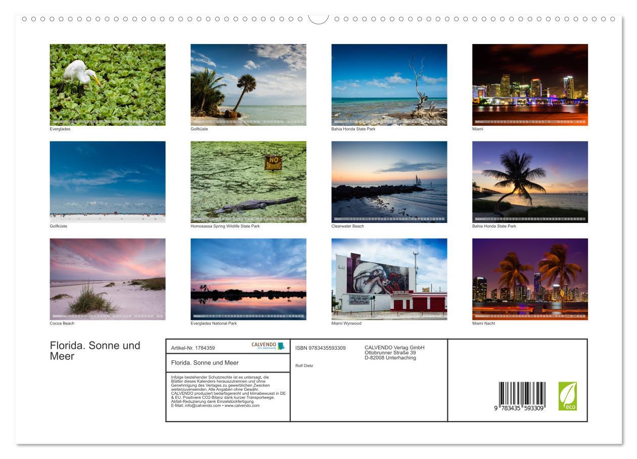 Bild: 9783435593309 | Florida. Sonne und Meer (hochwertiger Premium Wandkalender 2025 DIN...