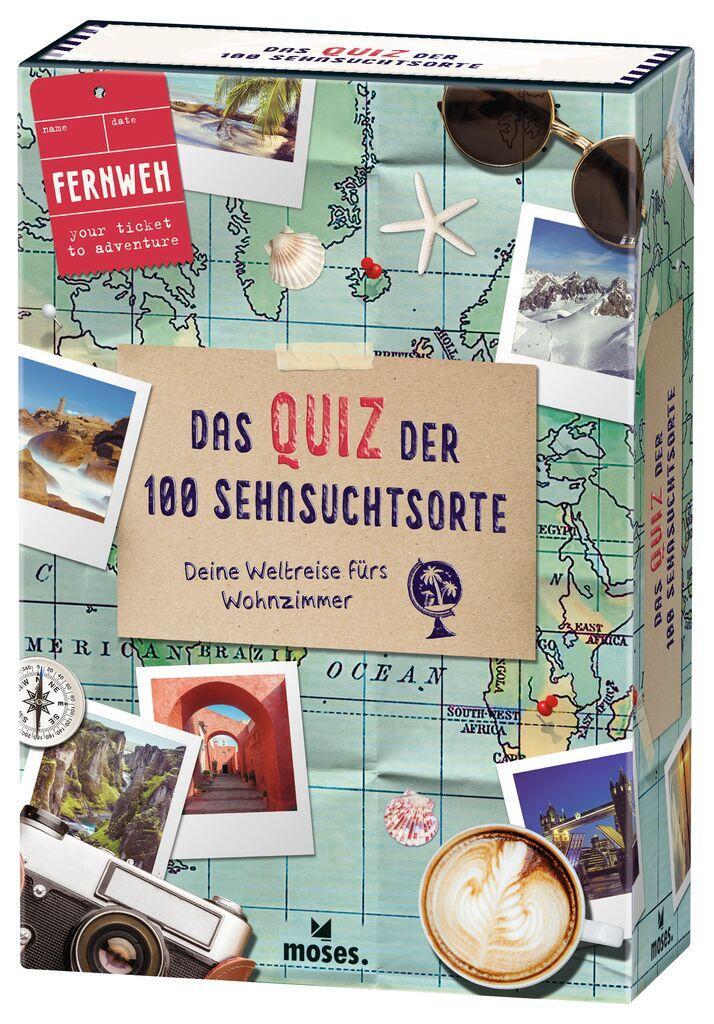 Cover: 9783964551610 | Fernweh - Das Quiz der Sehnsuchtsorte | Gabriele Hatzfeldt (u. a.)