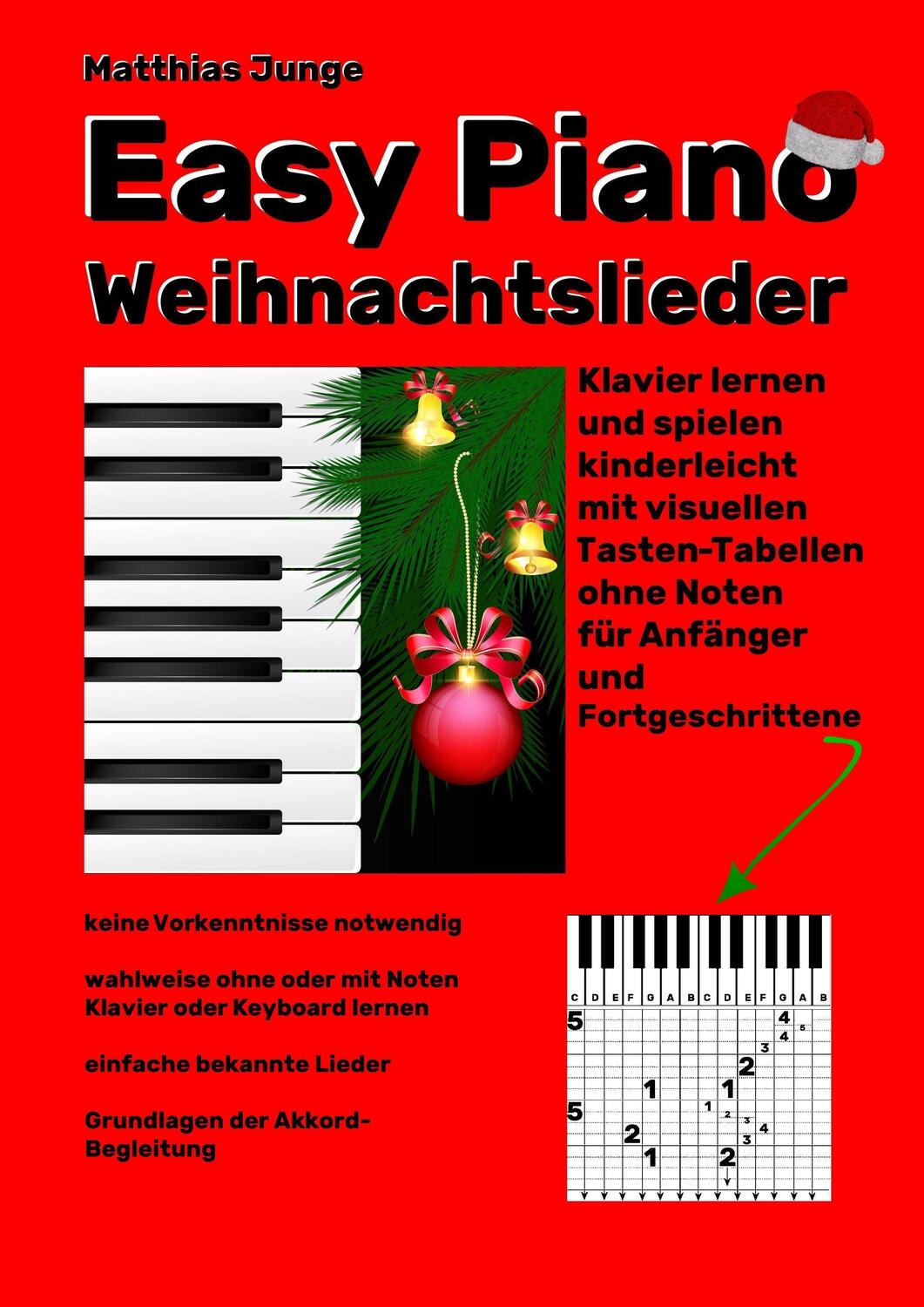 Cover: 9783965472174 | Easy Piano Weihnachtslieder | Matthias Junge | Taschenbuch | Deutsch