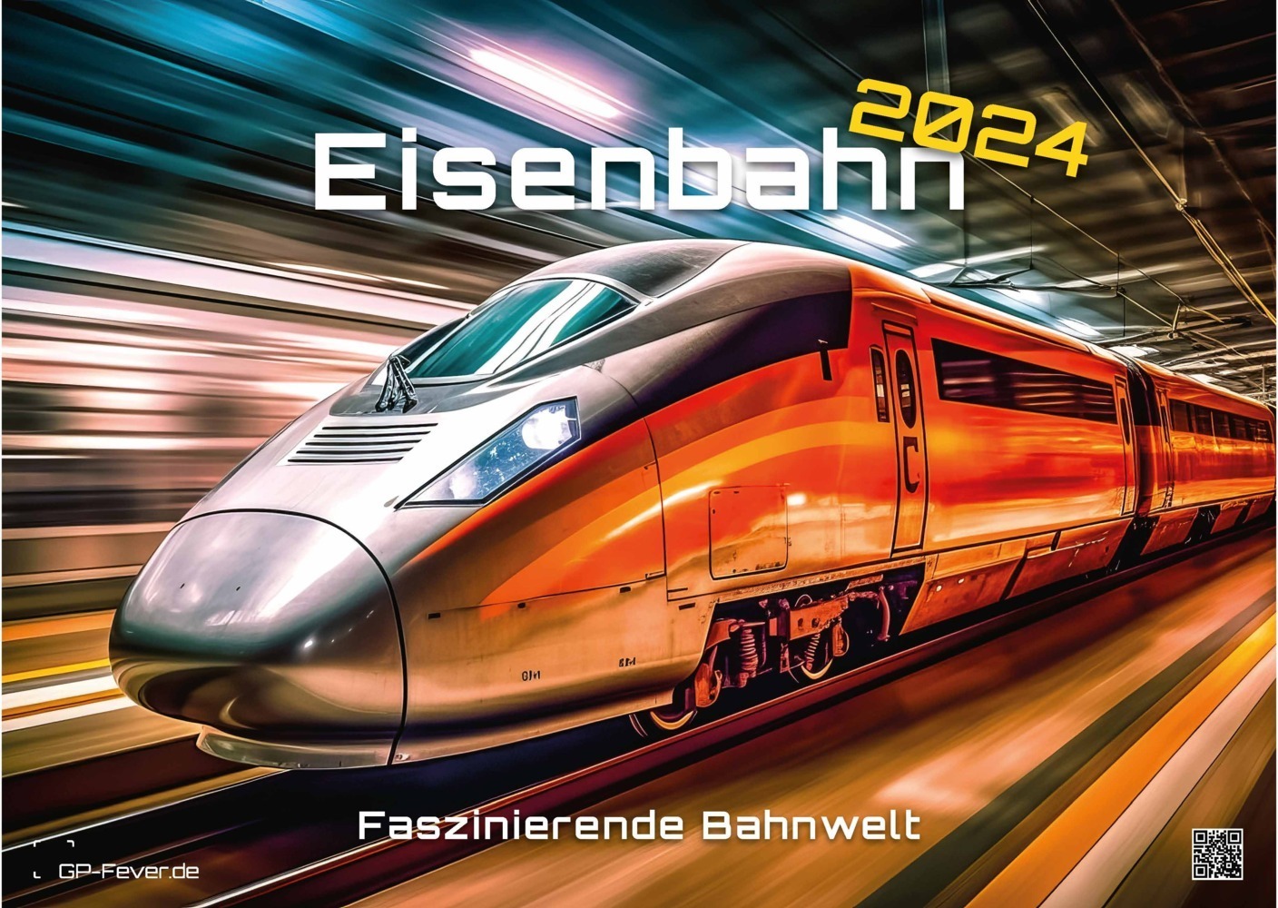 Cover: 9783986733728 | Eisenbahn - faszinierende Bahnwelt - 2024 - Kalender DIN A3 | Kalender