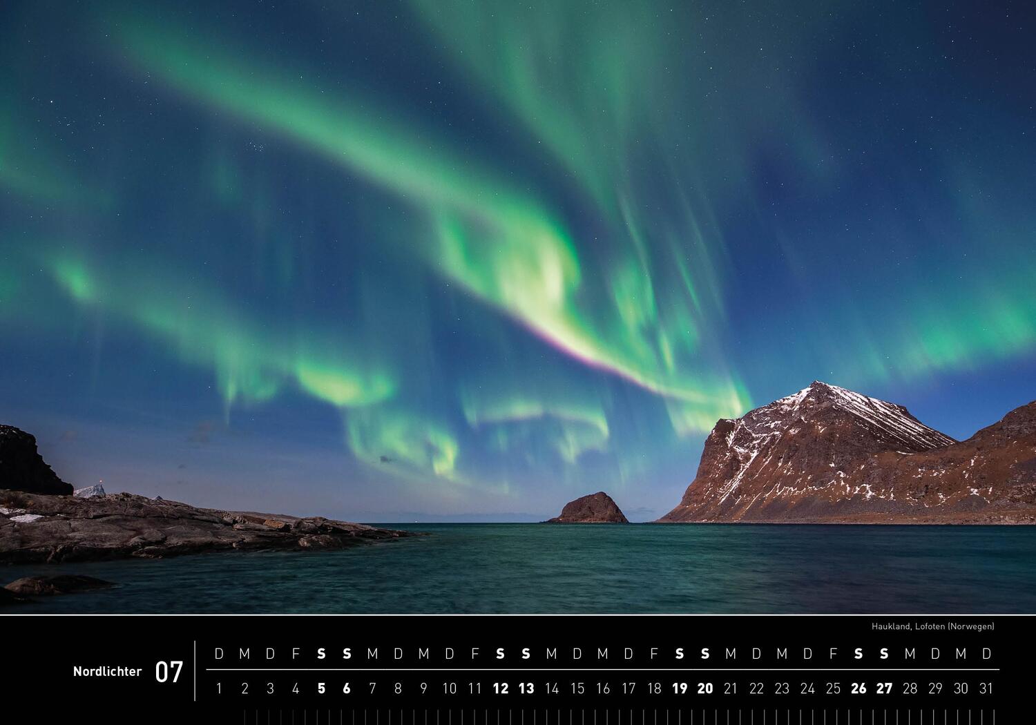 Bild: 9783968555249 | 360° Nordlichter Premiumkalender 2025 | Robert Haasmann | Kalender