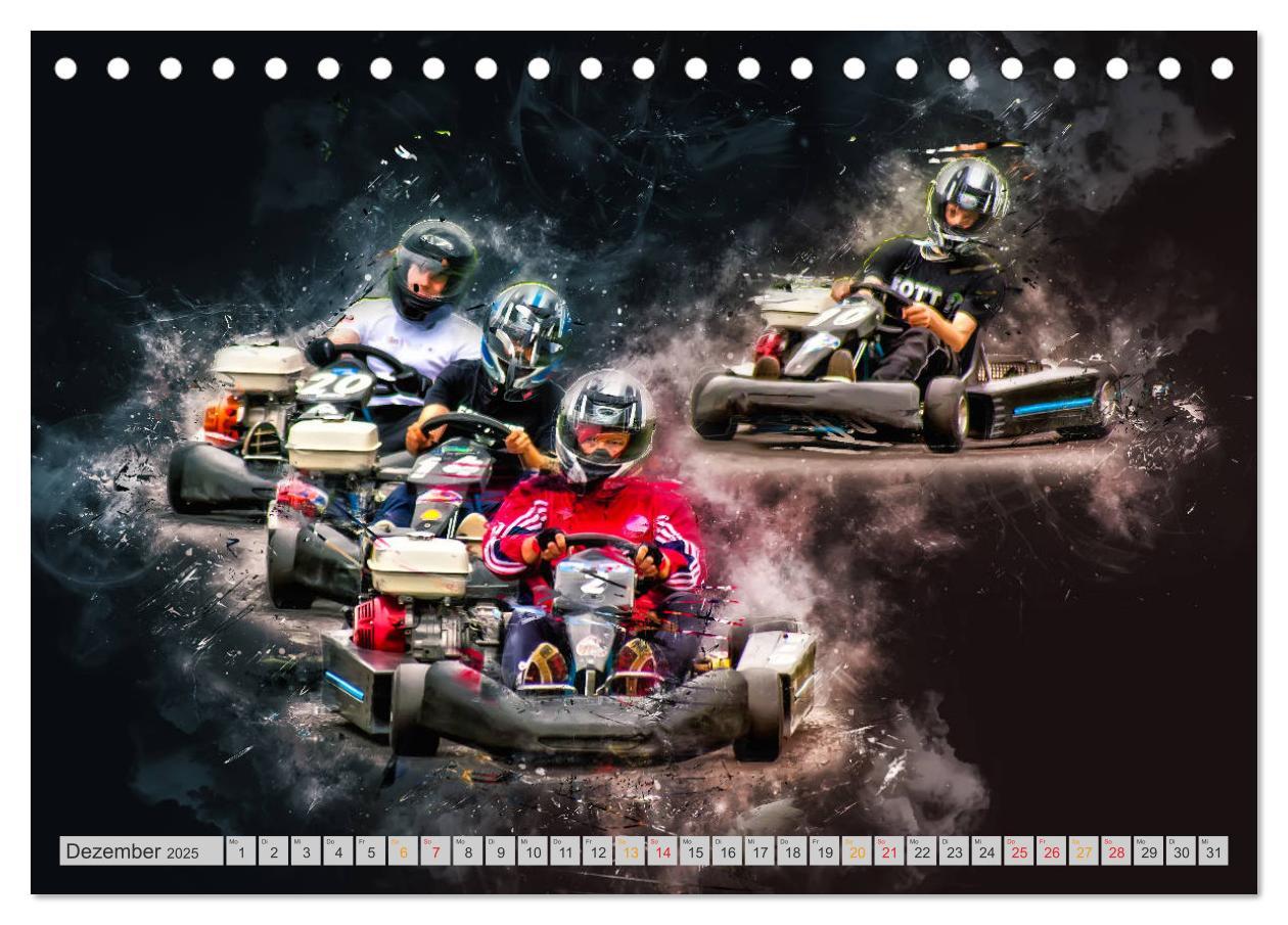 Bild: 9783435386161 | GoKart - extrem cool (Tischkalender 2025 DIN A5 quer), CALVENDO...