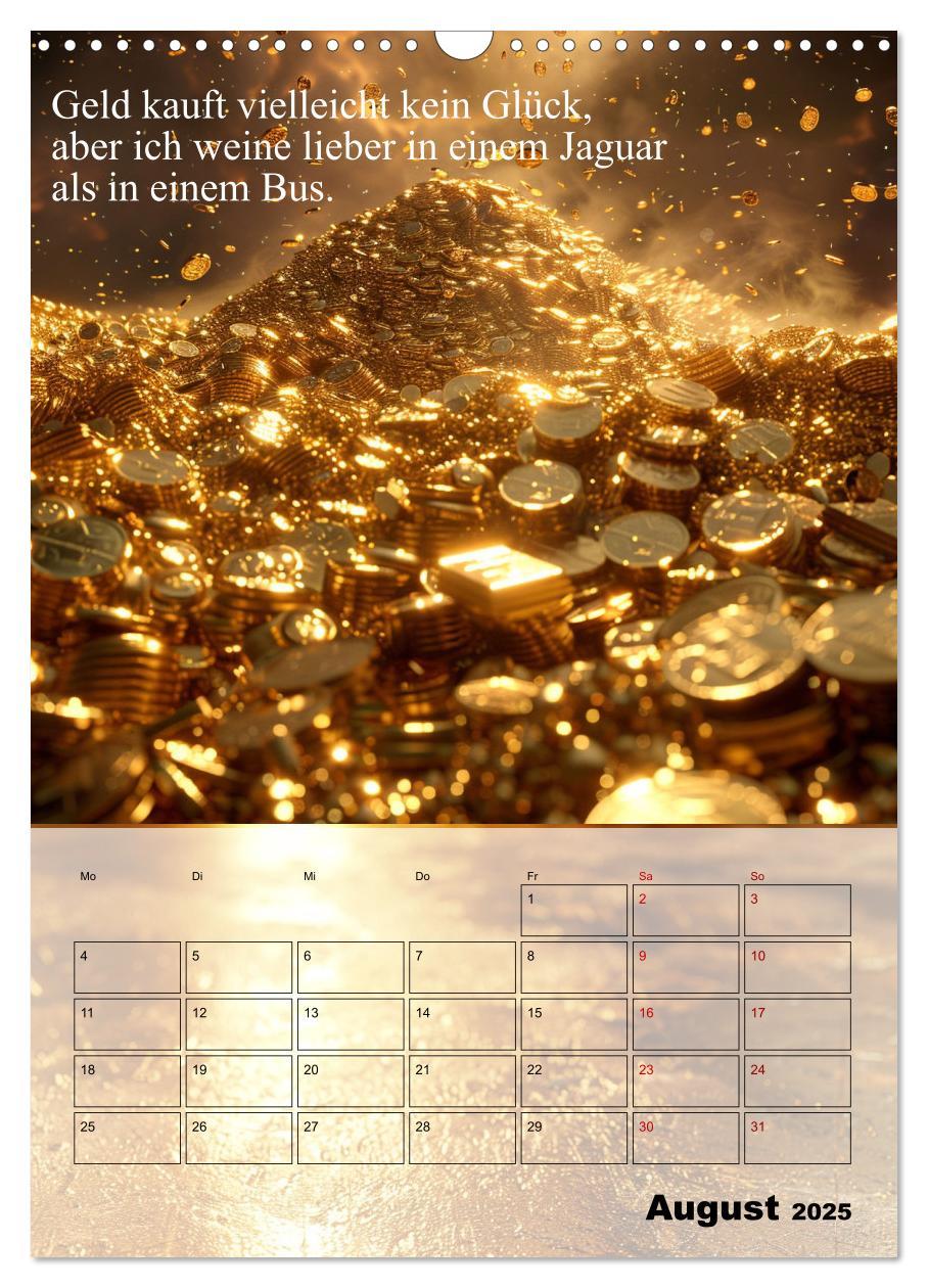 Bild: 9783435832088 | Der Geld-Anlock-Kalender (Wandkalender 2025 DIN A3 hoch), CALVENDO...