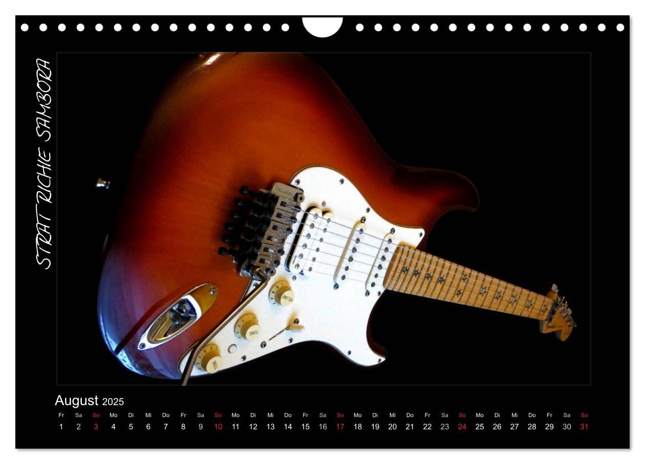 Bild: 9783435752850 | ROCKGITARREN in Szene gesetzt (Wandkalender 2025 DIN A4 quer),...