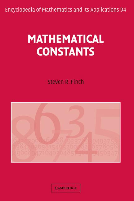 Cover: 9780521818056 | Mathematical Constants | S. Finch (u. a.) | Buch | Englisch | 2010