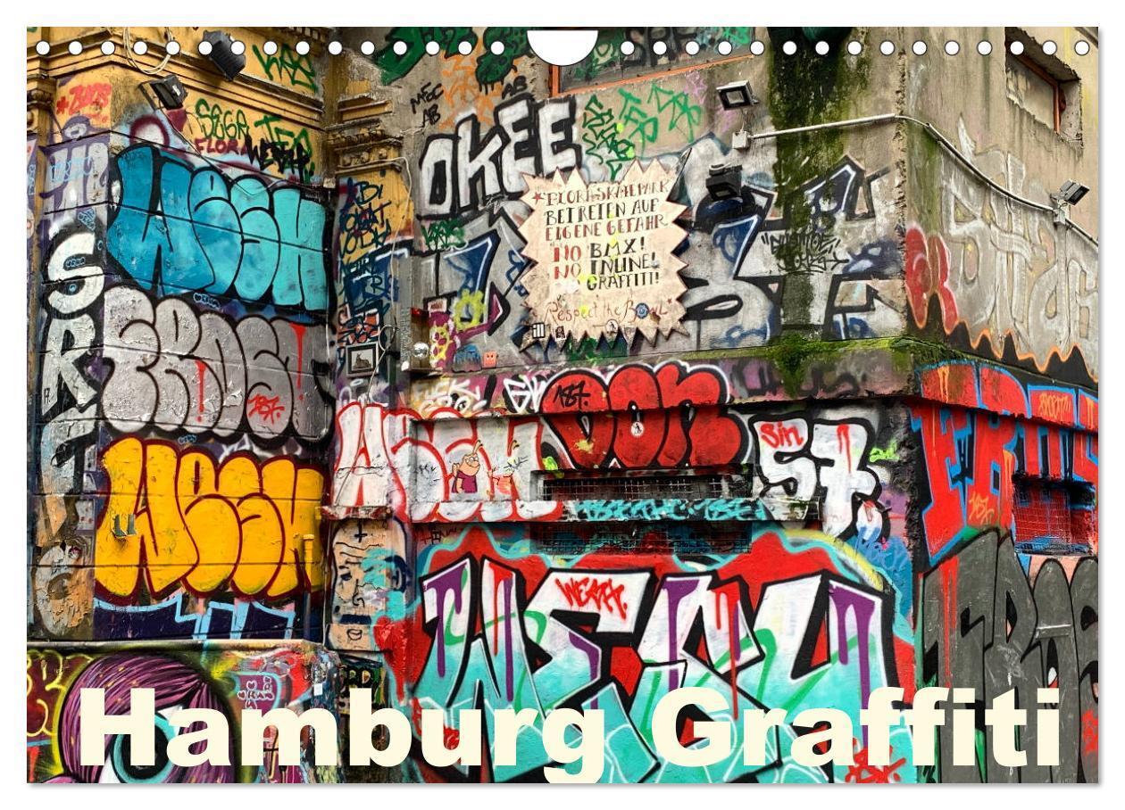 Cover: 9783675846975 | Hamburg Graffiti (Wandkalender 2024 DIN A4 quer), CALVENDO...