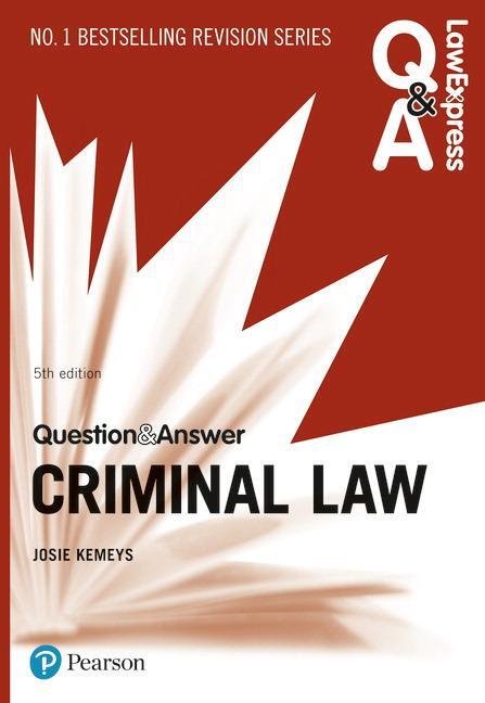 Cover: 9781292259079 | Law Express Question and Answer: Criminal Law | Monaghan (u. a.)