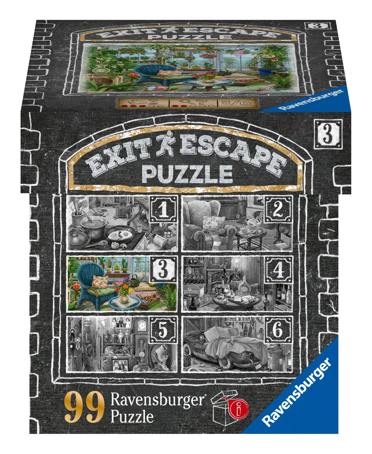 Cover: 4005556168798 | Ravensburger EXIT Puzzle 16879 - Im Gutshaus Wintergarten - 99...