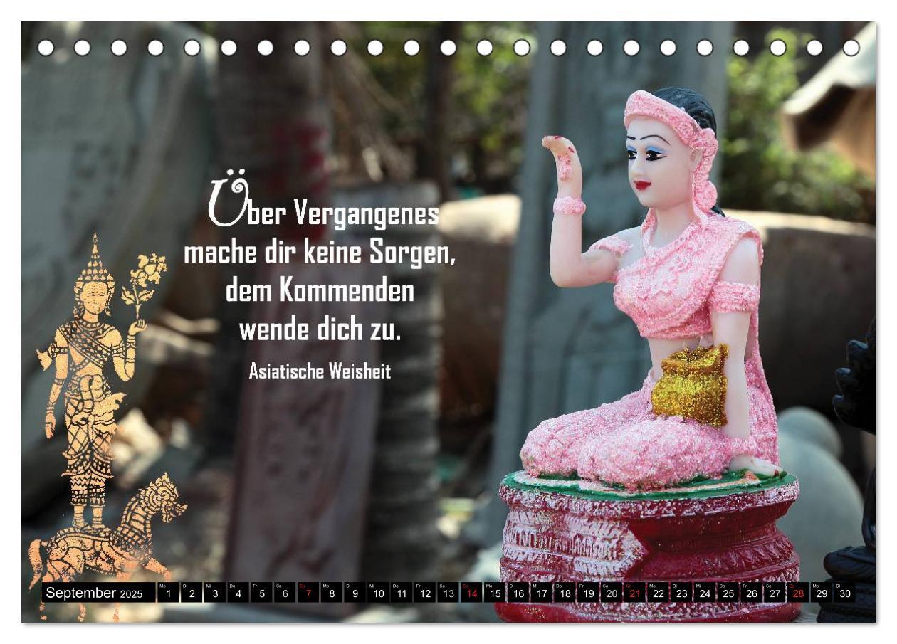 Bild: 9783435666157 | Spirituelles aus Asien - Weisheiten 2025 (Tischkalender 2025 DIN A5...