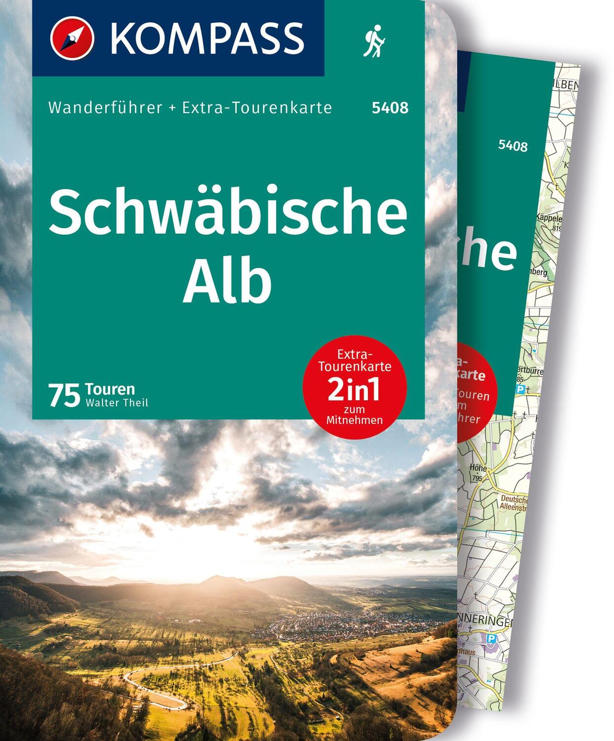 Cover: 9783991217725 | KOMPASS Wanderführer Schwäbische Alb, 75 Touren | Walter Theil | Buch