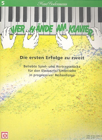 Cover: 9783309008649 | 4 Hände am Klavier Band 5 Die ersten Erfolge zu zweit | Hans Bodenmann