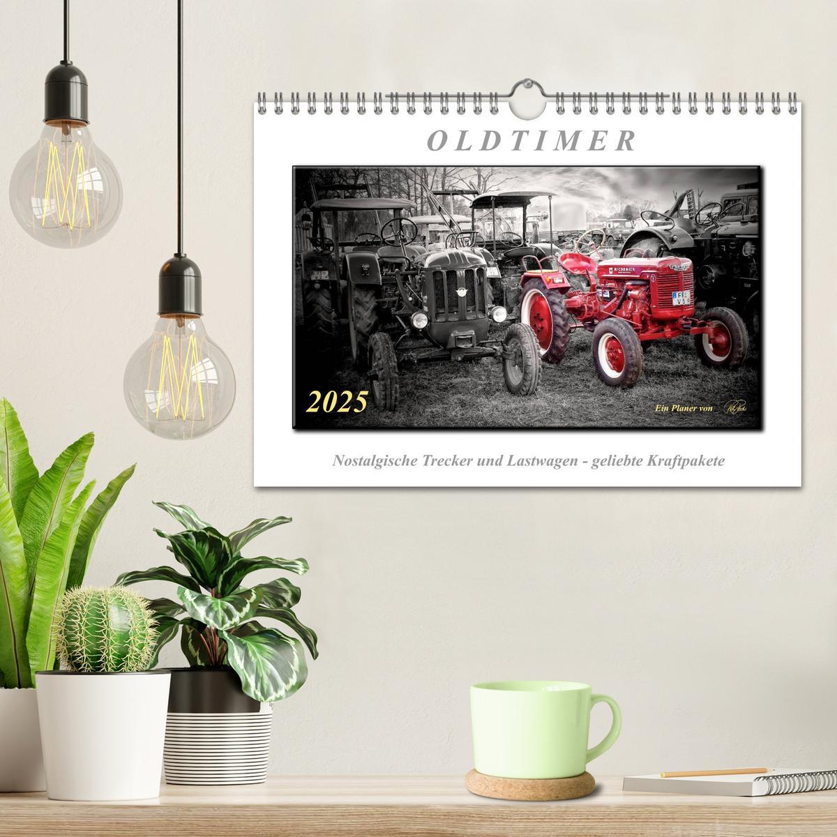 Bild: 9783435669660 | Oldtimer - nostalgische Trecker und Lastwagen (Wandkalender 2025...