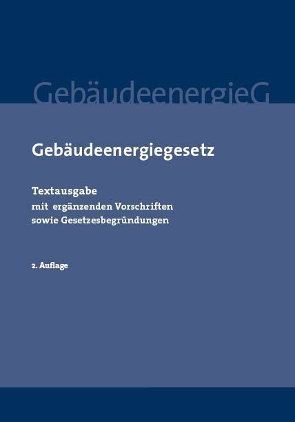 Cover: 9783949409196 | Gebäudeenergiegesetz | Taschenbuch | XII | Deutsch | 2023 | Saxonia