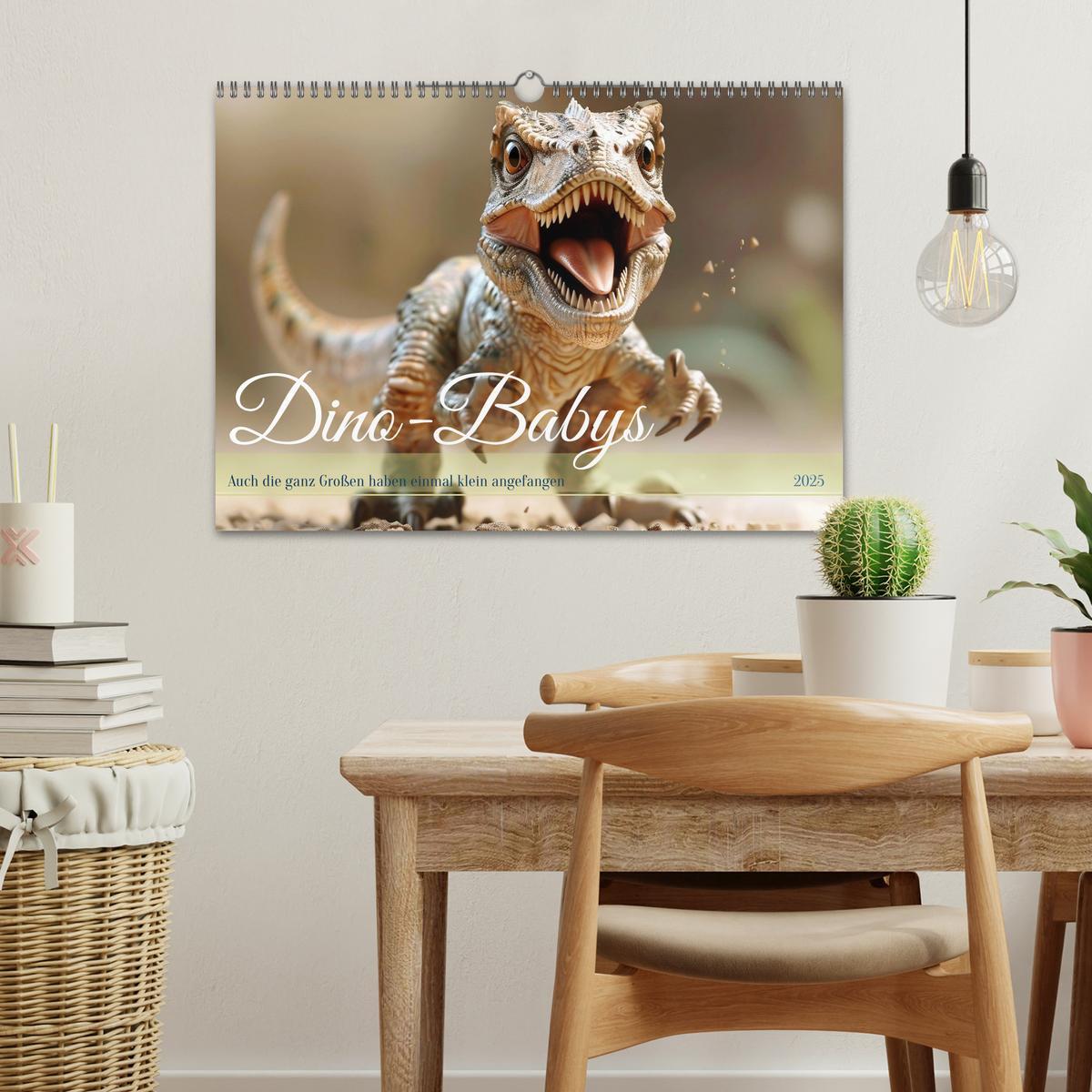 Bild: 9783383797347 | Dino-Babys (Wandkalender 2025 DIN A3 quer), CALVENDO Monatskalender