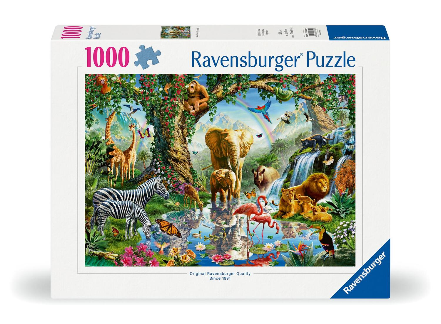 Cover: 4005555006824 | Ravensburger Puzzle 12000682 - Abenteuer im Dschungel - 1000 Teile...