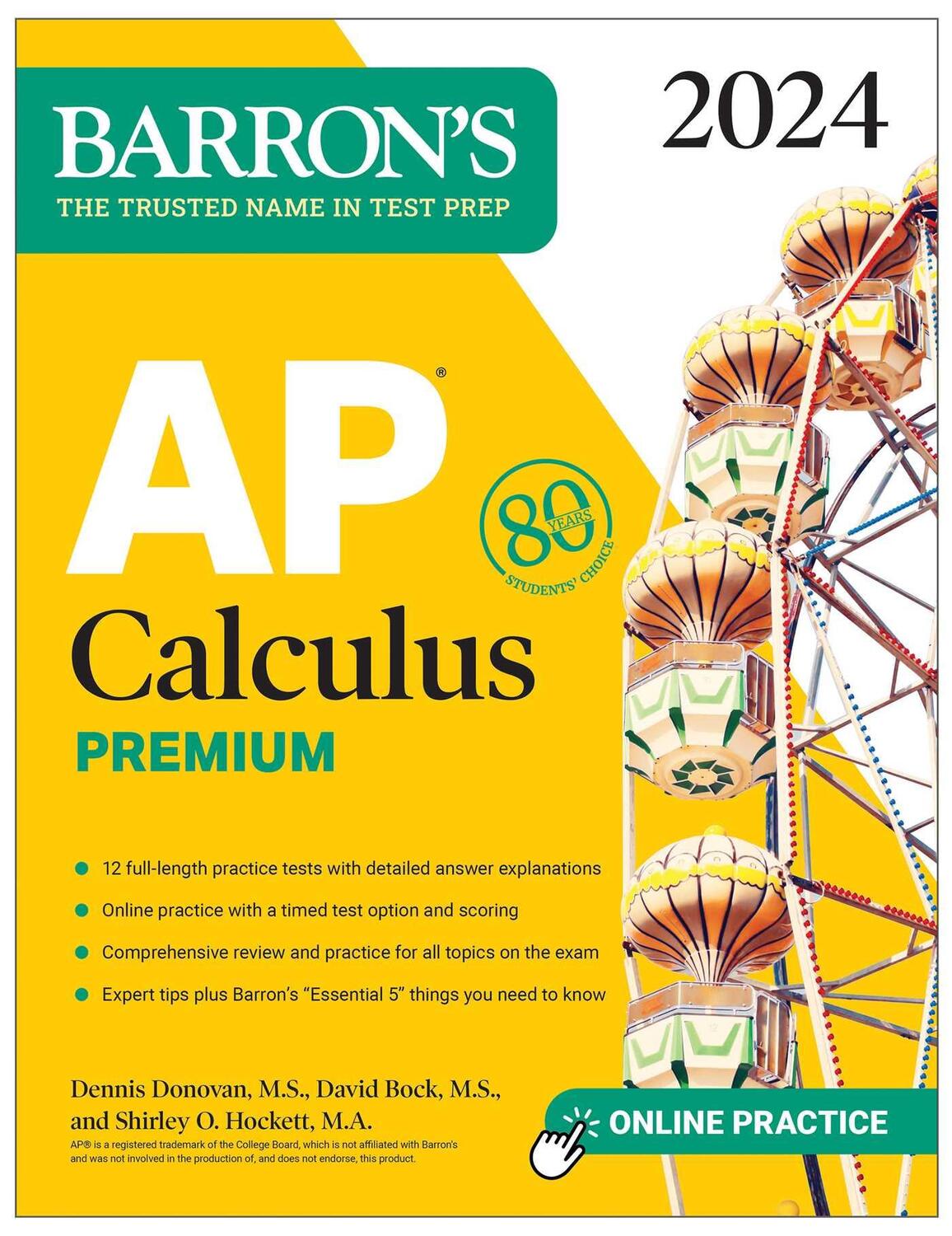 Cover: 9781506287836 | AP Calculus Premium, 2024: 12 Practice Tests + Comprehensive Review...