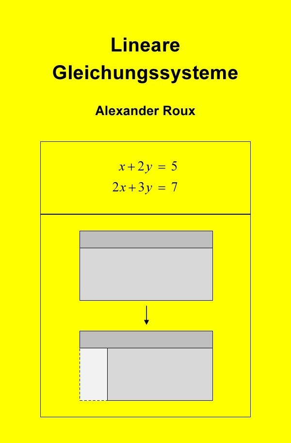 Cover: 9783741877339 | Lineare Gleichungssysteme | Alexander Roux | Taschenbuch | 140 S.