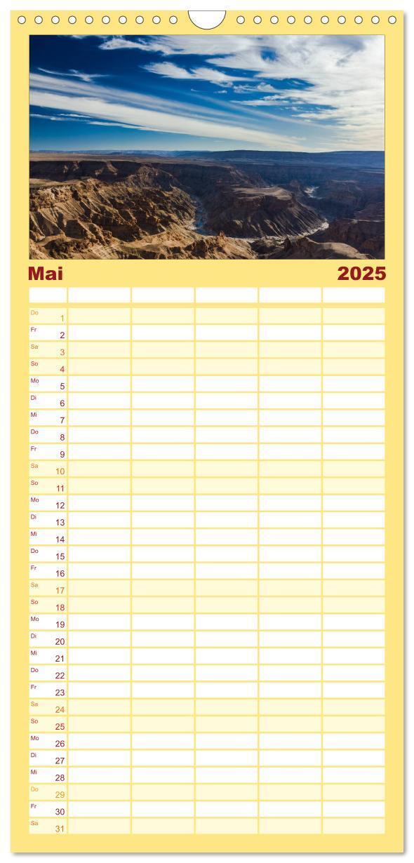 Bild: 9783457114551 | Familienplaner 2025 - Wildes Namibia mit 5 Spalten (Wandkalender,...