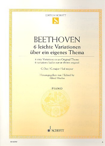 Cover: 9790001085571 | Leichte Variationen(6) G Eigenes | Ludwig van Beethoven | Buch