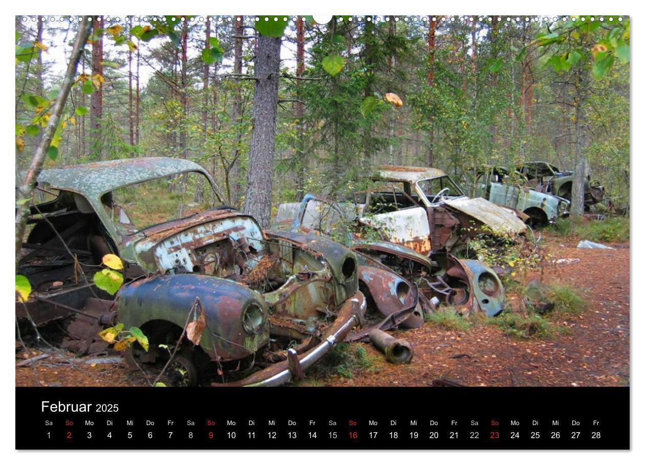 Bild: 9783435750801 | Schrottautos im Kyrkö Mosse (Wandkalender 2025 DIN A2 quer),...