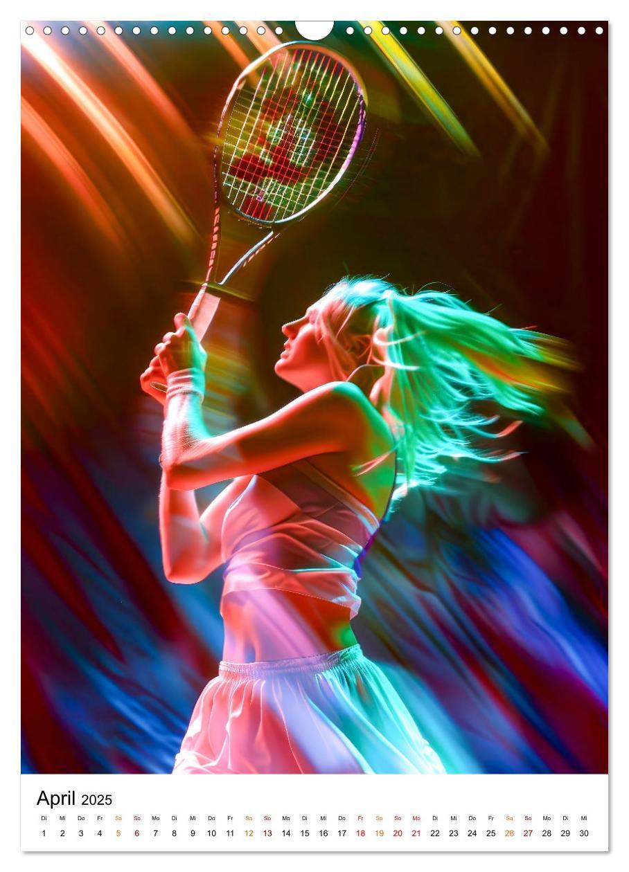 Bild: 9783457156070 | Tennis kreativ (Wandkalender 2025 DIN A3 hoch), CALVENDO...