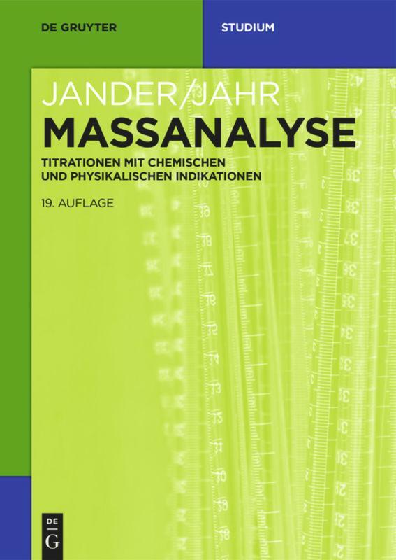 Cover: 9783110415780 | Massanalyse | Gerhard Schulze (u. a.) | Taschenbuch | Deutsch | 2017