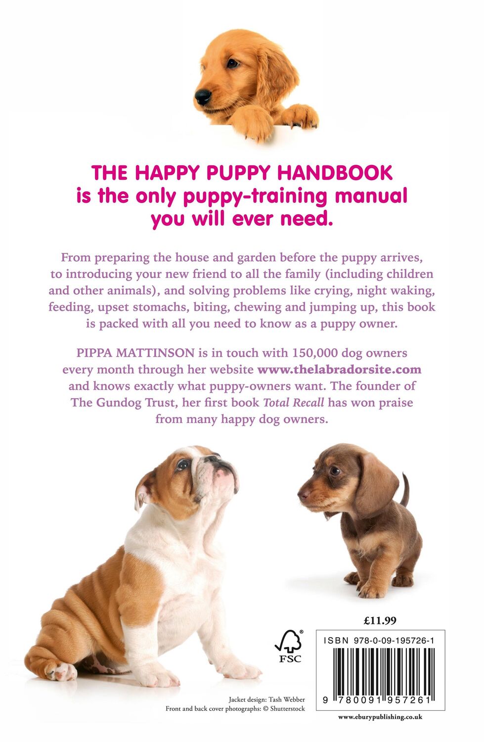 Rückseite: 9780091957261 | The Happy Puppy Handbook: Your Definitive Guide to Puppy Care and...