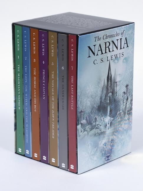 Cover: 9780064471190 | The Chronicles of Narnia Rack Paperback 7-Book Box Set: 7 Books in...