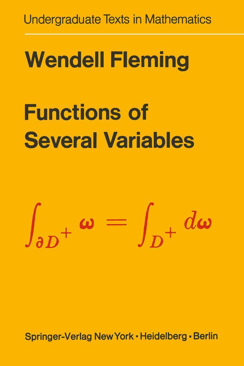 Cover: 9780387902067 | Functions of Several Variables | Wendell Fleming | Buch | XII | 1987
