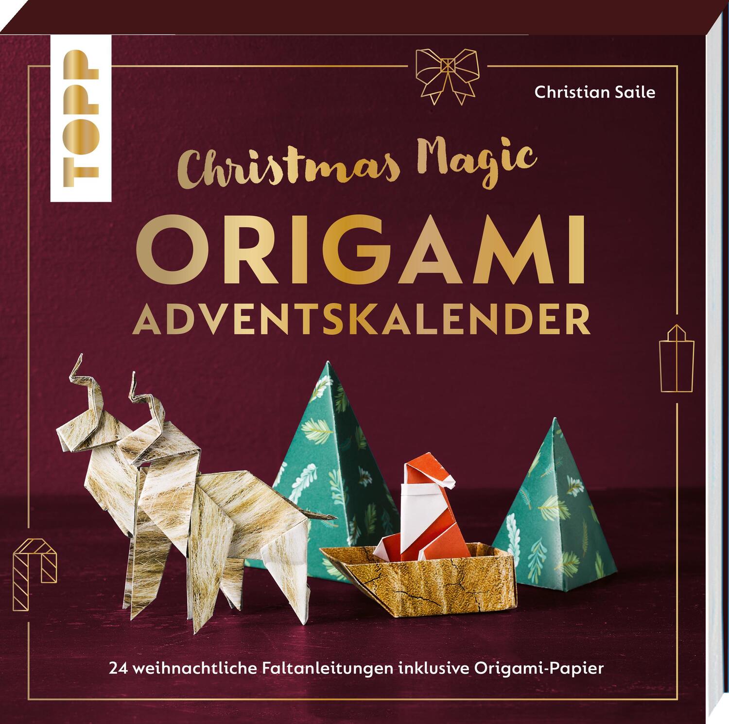 Cover: 9783735851666 | Christmas Magic. Origami Adventskalender. Adventskalenderbuch. | Saile