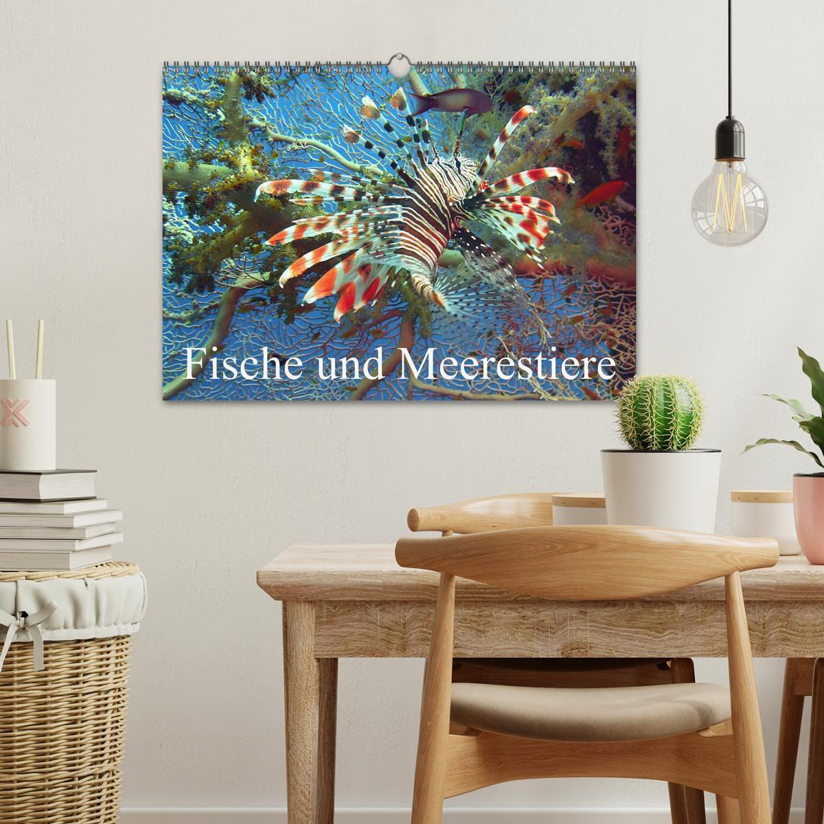 Bild: 9783435717828 | Fische und Meerestiere (Wandkalender 2025 DIN A3 quer), CALVENDO...