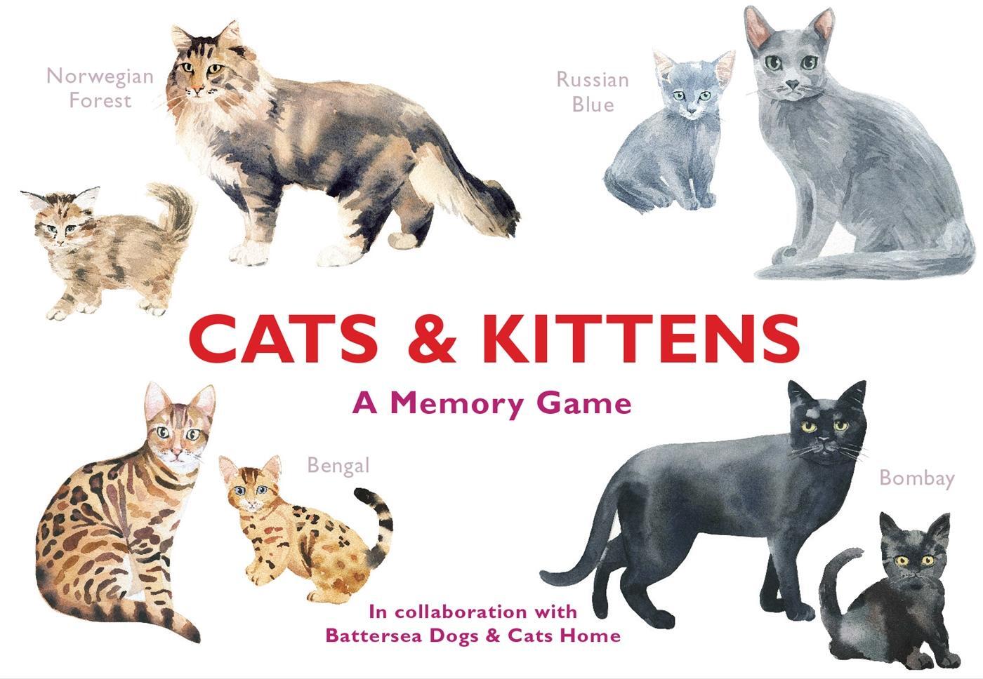 Cover: 9781786272263 | Cats &amp; Kittens | A Memory Game | Spiel | Laurence King Publishing