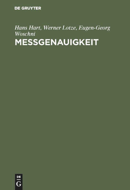 Cover: 9783486227741 | Meßgenauigkeit | Hans Hart (u. a.) | Buch | Oldenbourg