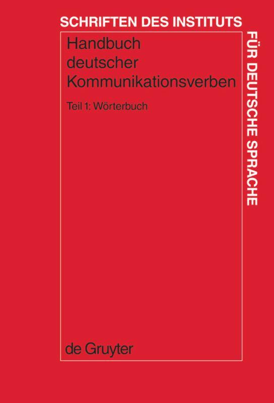 Cover: 9783110179354 | Wörterbuch | Gisela Harras (u. a.) | Buch | ISSN | 534 S. | Deutsch