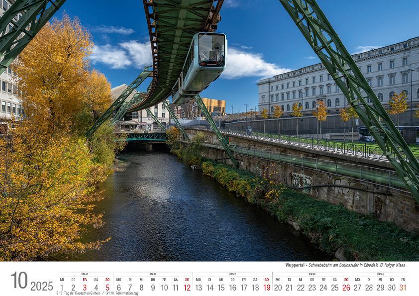 Bild: 9783965352148 | Wuppertal 2025 Bildkalender A4 Spiralbindung | Holger Klaes | Kalender